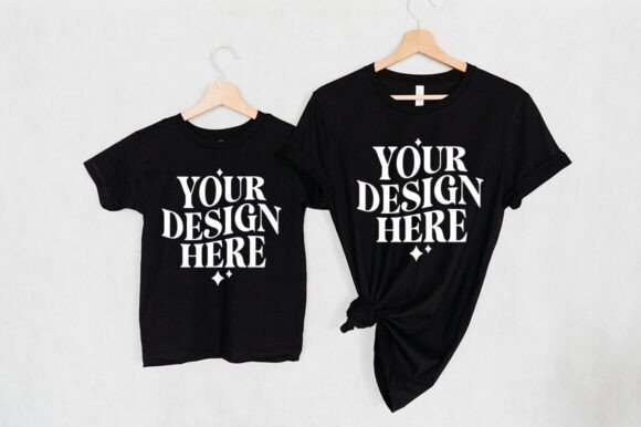 Bella Canvas 3001 Hanging Black Mockup - A Graphic Product Mockup Review