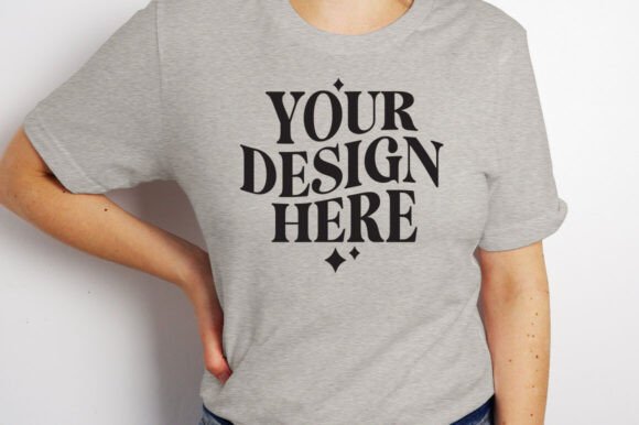 Bella Canvas 3001 Mockup for Product Mockups and Graphics