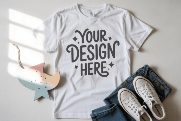 Bella Canvas 3001Y Youth Mockup 13 for Graphics and Product Mockups