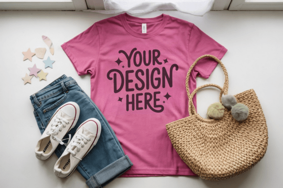 Bella Canvas 3001Y Youth Mockup 16 for Product Mockups and Graphics