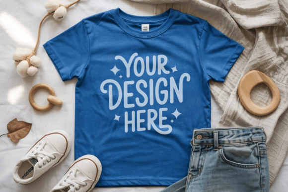 Bella Canvas 3001Y Youth Mockup 5 for Graphics and Product Mockups