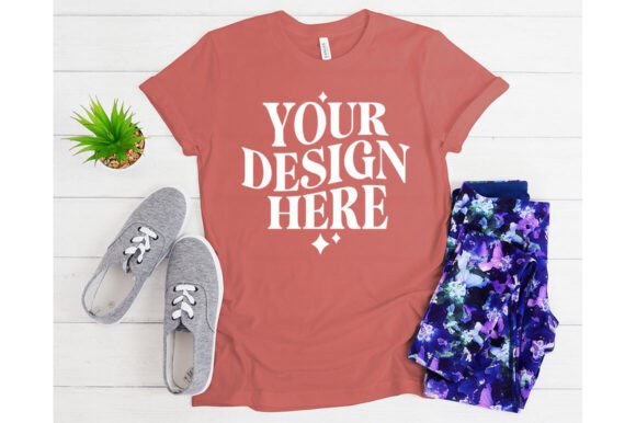 Bella Canvas Mauve Mockup for Product Mockups and Graphics
