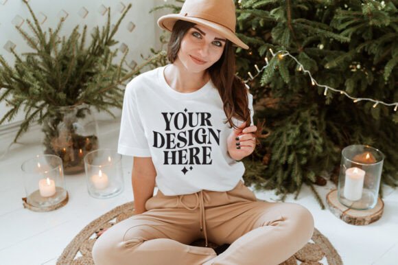 Christmas Bella Canvas 3001 Mockup 4: A Versatile Graphic for Digital Creators