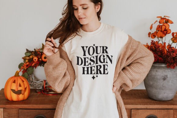 Comfort Colors 1717 Fall Ivory Mockup