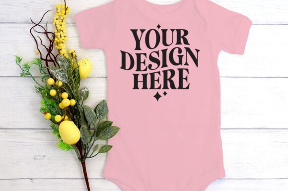 Easter Bella Canvas 100B Mockup Pink - A Graphic Design Asset for Product Mockups