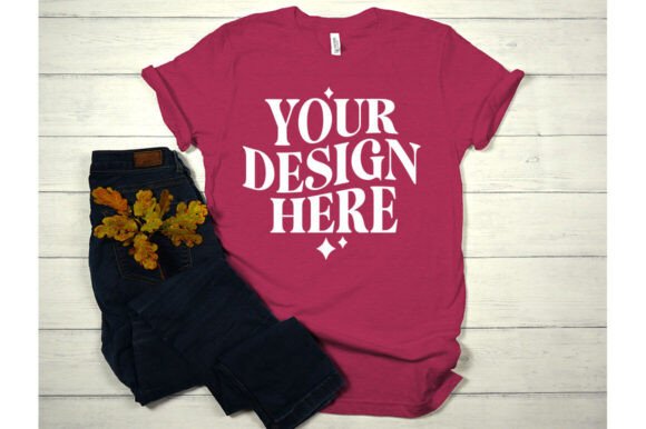Fall Bella Canvas 3001 Mockup 14 – A Graphic Design Asset for Handmade Creators