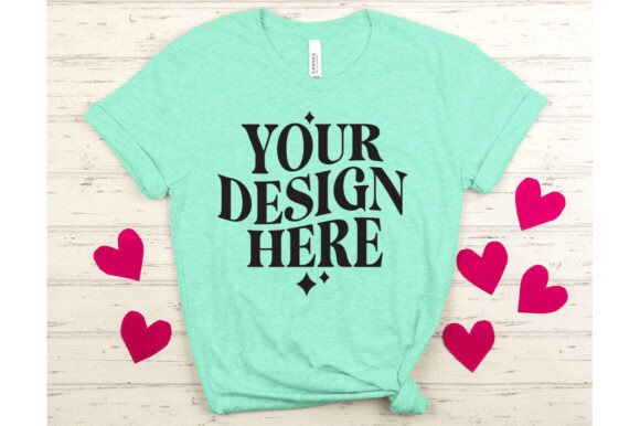 Valentine's Day BC3001 Mockup 4: A Modern Graphic Asset for Product Mockups