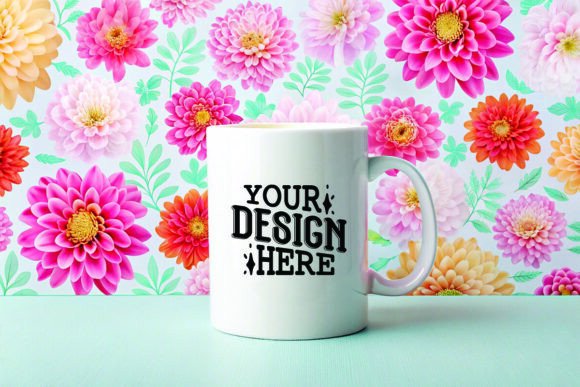 White Coffee Mug Mockup for Graphics and Product Mockups